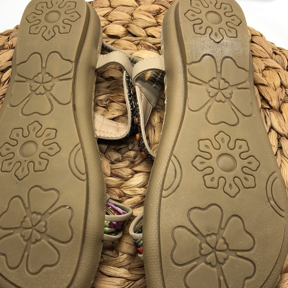 Harence Embellished Comfort Sling Back Sandals Size Euro 41 USA 9.5 - Picture 10 of 10